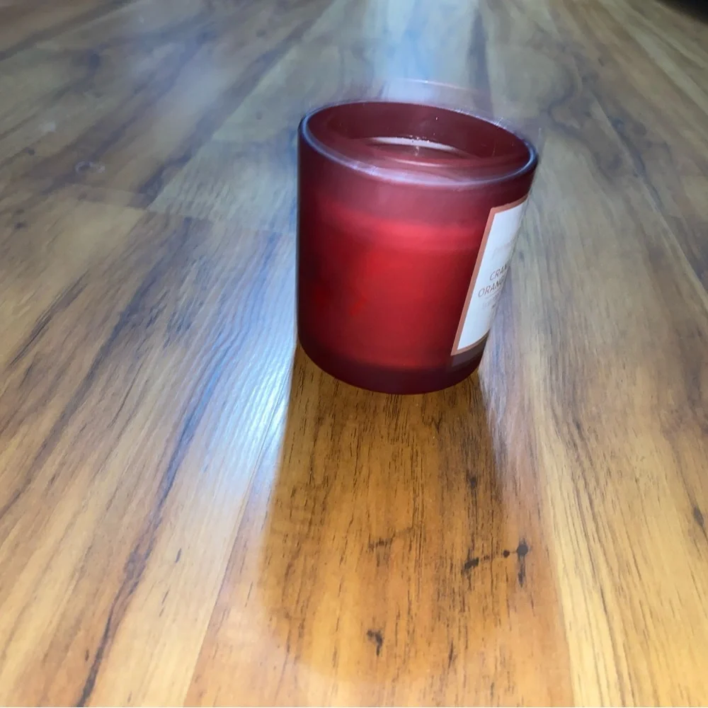 Perfect Harvest Cranberry Orange Scone Glass Scented Candle 7 Ounces (New)